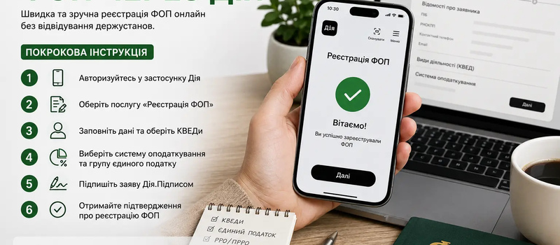 Як відкрити ФОП через Дія